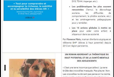 Newsletter de l’Association Valaisanne des Enfants à Haut Potentiel