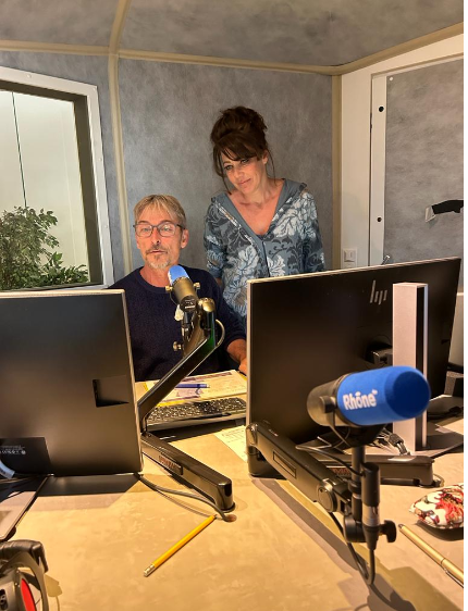 Rhône FM, 12 octobre 2023 : au micro de Christian Hermann, avec Sarah Briguet